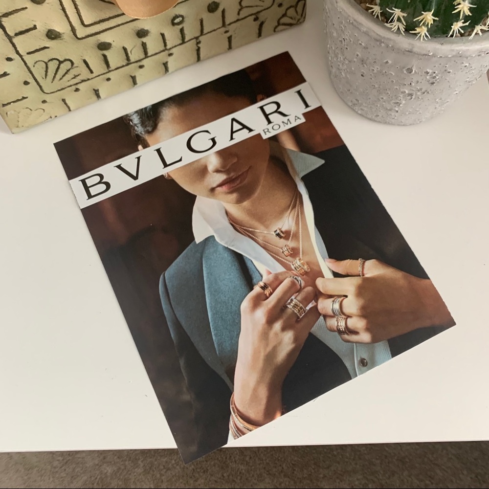 Bvlgari Collage Wall Art Roma Jewelry Fashion Print Luxury Chic Decor - Picture 4 of 12